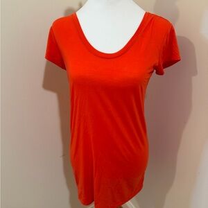 Athleta Scoop Neck Short Sleeve Tee - Bright Red